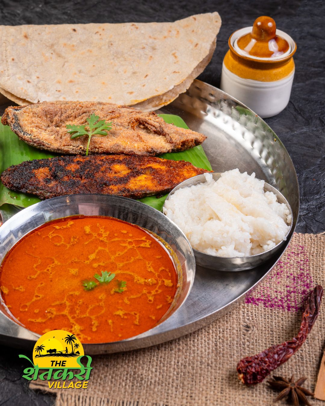 Surmai Fry Thali